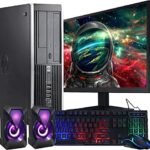 HP Elite Desktop Computer PC, 3.1 GHz, Intel Core i5, 16GB, RAM, 2TB HDD, New 22 inch LED Monitor, RGB Speaker and Keyboard Mouse, WiFi, Windows 10 Pro (Renewed)