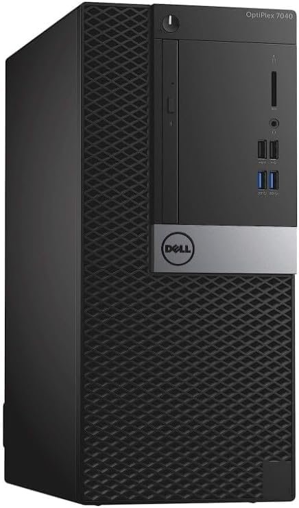 Dell OptiPlex 7040 Mini Tower PC, Intel Quad Core i7-6700 3.40GHz, 32GB DDR4 512GB NVMe M.2 SSD 2TB HDD, AX200 Built-in WiFi 6 Bluetooth 5.2 HDMI Wireless Keyboard & Mouse Windows10 Pro (Renewed)