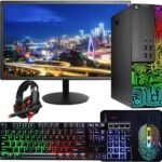 Dell OptiPlex Desktop RGB Computer PC, Intel Core i5 up to 3.6GHz, 16GB RAM, 512GB SSD, 22 Inch HDMI Monitor, RGB Keyboard Mouse, Gaming Headset, WiFi, Bluetooth, Windows 10 Pro (Renewed)