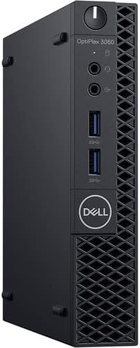 Dell Optiplex 3060 Micro PC, Intel Core i3-8100T, 16GB DDR4 RAM, 256GB NVMe SSD, Win11Pro (Renewed)