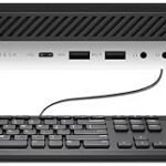 HP EliteDesk 800 G3 Mini Desktop Computer, Intel Quad-Core i5-6500T, 16GB DDR4 RAM, 256GB SSD, Keyboard&Mouse, VGA, DP, Windows 10 Pro (Renewed)